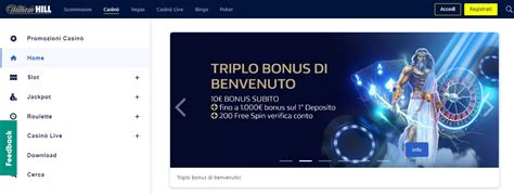 Casin Williamhill Italia Bonus Fino A 1000 200 Giri Gratis