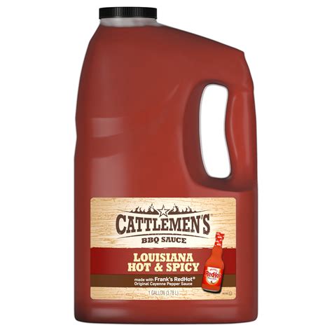 Cattlemen S 1 Gallon Louisiana Hot Spicy Bbq Sauce