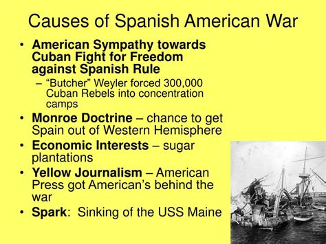 Causes Of The Spanish American War Ppt Download Causes Of The Spanish American War Ppt Download