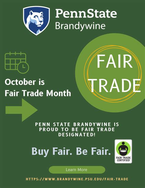 Celebrating October National Fair Trade Month At Penn State Brandywine