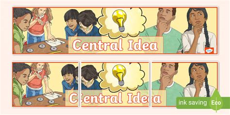 Central Idea Display Banner Teacher Made Twinkl Central Idea Display Banner Teacher Made Twinkl