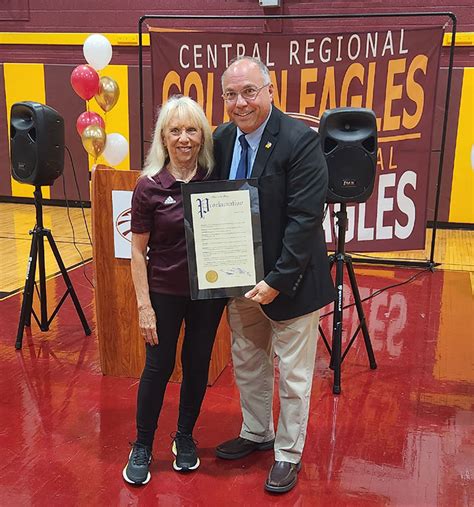 Central Regional High School Honors The Legendary Dutton Jersey Shore