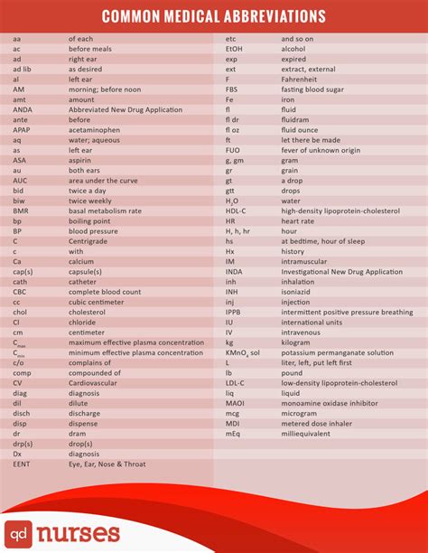 Chapter 6 Medical Terminology C D E Medical Abbreviations Diagram