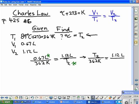 Charles Law P425 6 Complete Solution Youtube