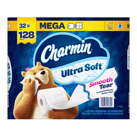 Charmin Ultra Soft Toilet Paper Mega Roll 12 Rolls Jay C Food Stores