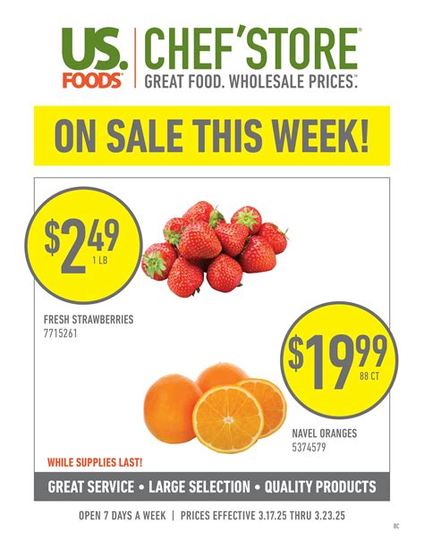 Chef Amp 39 Store Weekly Ad Specials