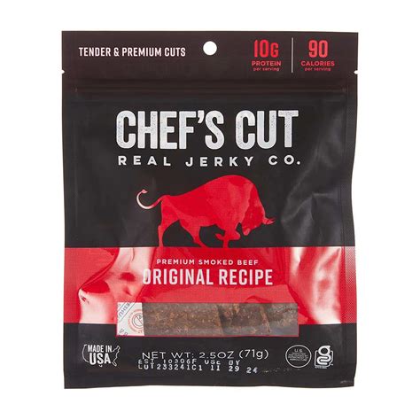 Chef S Cut Real Jerky Co Smoked Beef Original Recipe 2 5 Oz 8 Case Mpn 5000 Round Eye Supply