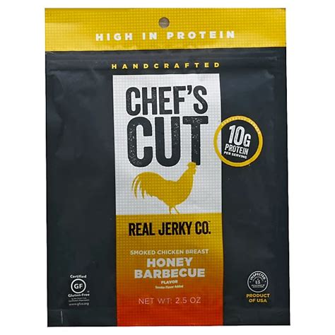 Chefs Cut Real Jerky Co Smoked Chicken Breast Honey Barbecue 2 5 Oz Balduccis