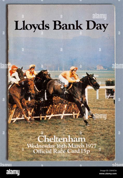 Cheltenham Festival Race Card 1977 Stock Photo Alamy