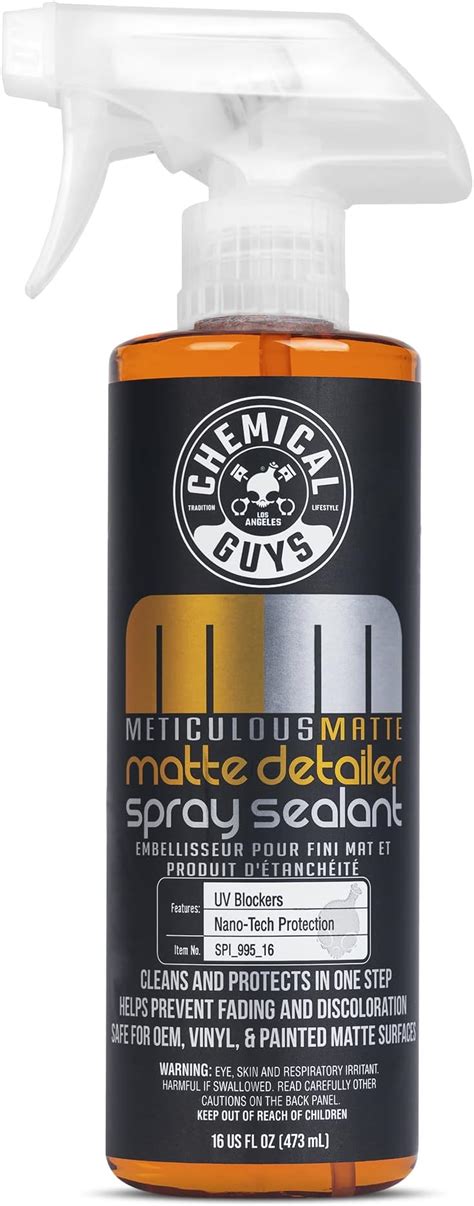 Chemical Guys Meticulous Matte Detailer Spray Sealant 16Oz Spi 995 16 Chemical Guys Meticulous Matte Detailer Spray Sealant 16Oz Spi 995 16