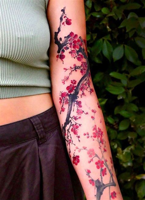 Cherry Blossoms Tattoos Beautiful Tattoos Sleeve Tattoos For Women
