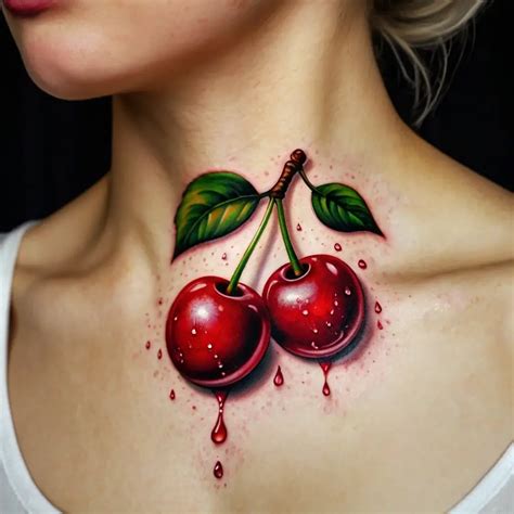 Cherry Tattoos 120 Designs That Symbolize Growth And Renewal