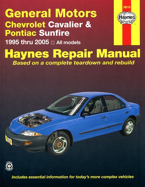 Chevrolet Cavalier Service Repair Manuals Haynes Us Haynes Manuals
