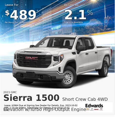 Chevrolet Specials And Gmc Truck Deals Edwards Chevrolet Buick Gmc