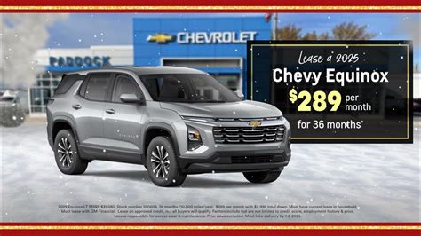 Chevy Blazer And Equinox Lease Deals This December At Paddock