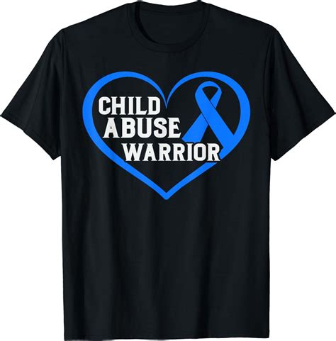 Child Abuse Awareness Month Blue Heart Domestic Violence T Shirt Child Abuse Awareness Month Blue Heart Domestic Violence T Shirt