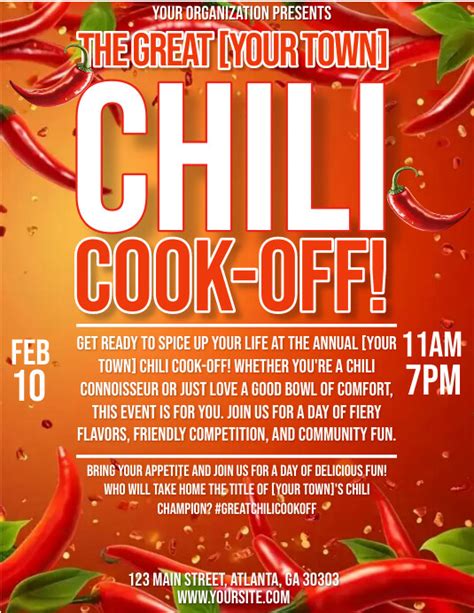 Chili Cook Off Flyer