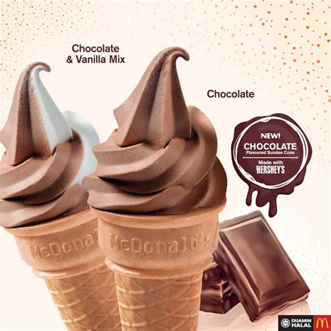 Chocolate Cone Chocolate Soft Serve Mcdonald S