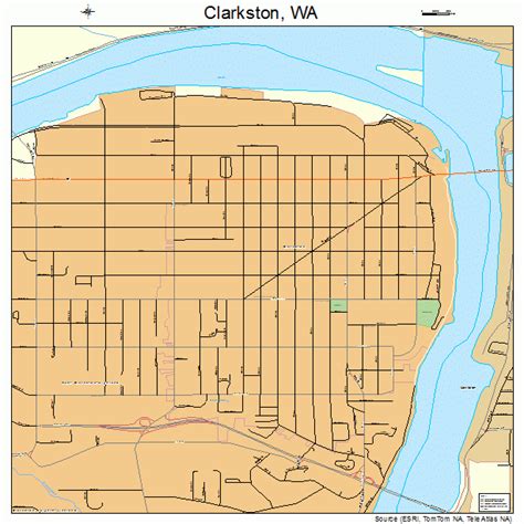 Clarkston Washington Street Map 5312630 Clarkston Washington Street Map 5312630