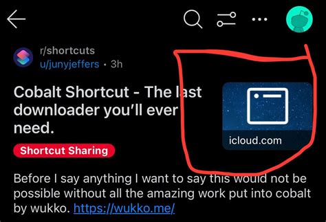 Cobalt Shortcut The Last Downloader You Ll Ever Need R Shortcuts