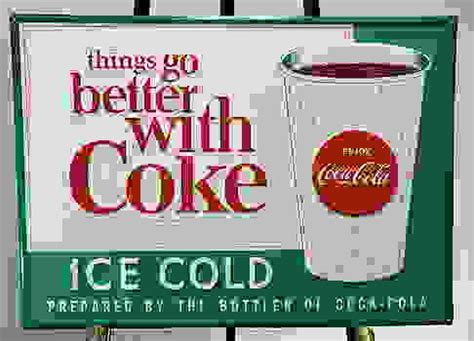 Coca Cola Fountain Drinks Sign Jun 14 2025 Red Baron Antiques In Ga