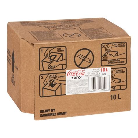 Coca Cola Zero 10L 2 64 Gallons Zero Calorie Soft Drink Bib Bag In Box Bulk Food Service Walmart Com
