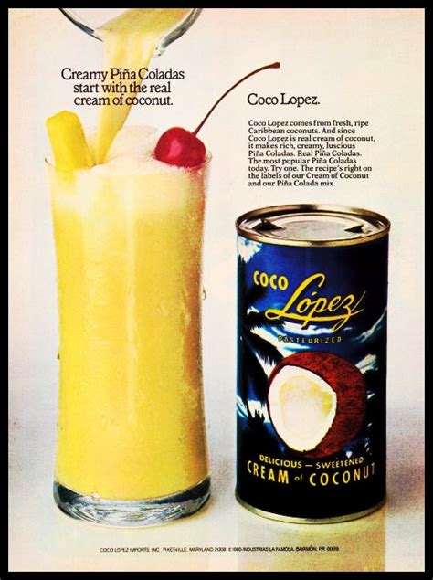 Coco Lopez Pina Colada Recipe On Can