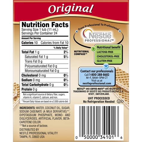 Coffee Mate Powder Creamer Nutrition Label Besto Blog