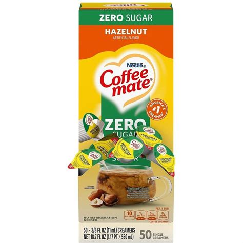 Coffee Mate Sugar Free Hazelnut Flavored Creamer Singles Nes98468 Nes Coffee Mate Sugar Free Hazelnut Flavored Creamer Singles Nes98468 Nes
