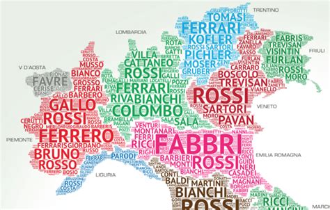 Cognome Italiano Mappa