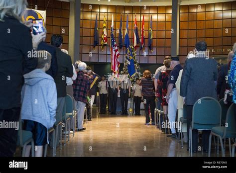 Color Guard From South Effingham High School Njrotc Prepares To Retire