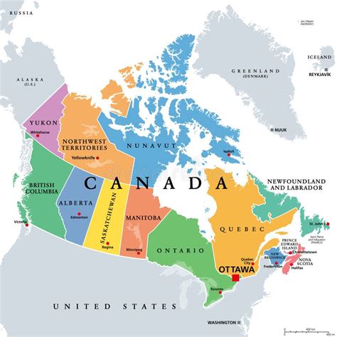 Color Us Map Of Canadian Provinces And States Color Us Map Of Canadian Provinces And States