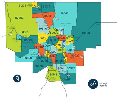 Colorado Springs Zip Code Search Homes Quickly By Zip Code Map Worksheets Library
