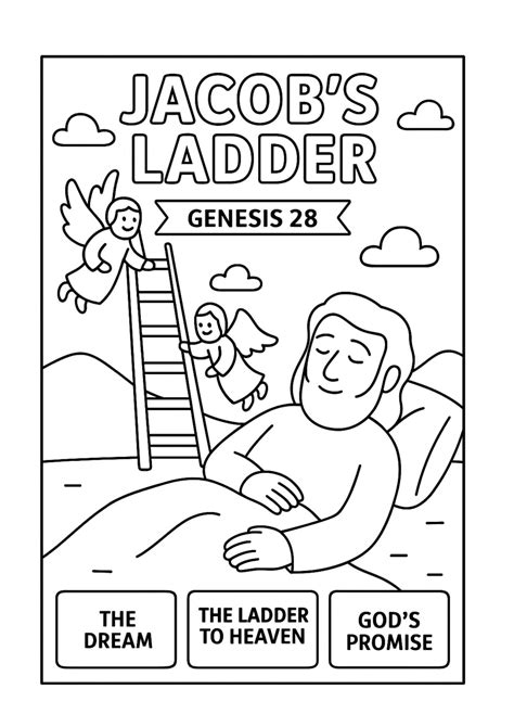 Coloring Sheet Jacob Amp 39 S Ladder Extasisnet