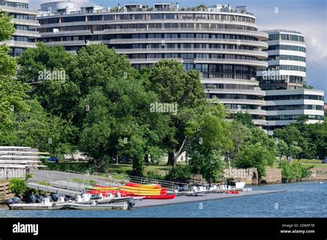 Colourful Kayaks And Pleasure Craft At The Thompson Boat Center In The