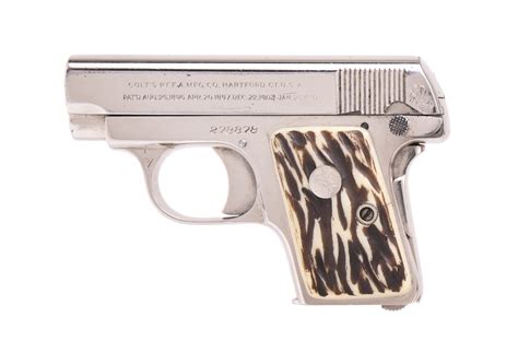 Colt 1908 Vest Pocket Pistol 25 Acp C19703 Atx Collectors Firearms