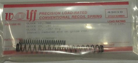 Compact Light Weight Recoil Spring For 19 23 32 38 15 L Compact Light Weight Recoil Spring For 19 23 32 38 15 L