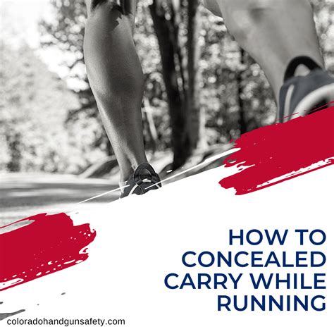 Concealed Carrying While Running Colorado Handgun Safety