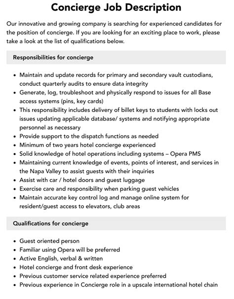 Exploring Top Opportunities in Concierge Jobs for Career Growth