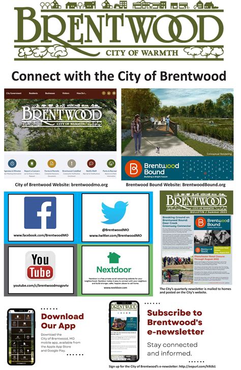 Connect With The City Of Brentwood Brentwood Mo Official Website