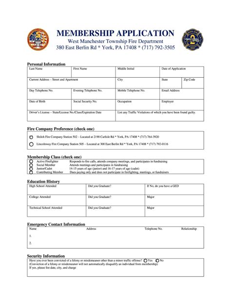 Contact Us West Manchester Township Fire Department Form Fill Out And Contact Us West Manchester Township Fire Department Form Fill Out And