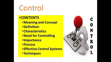 Control What Is Control Meaning And Concept Of Control Definition