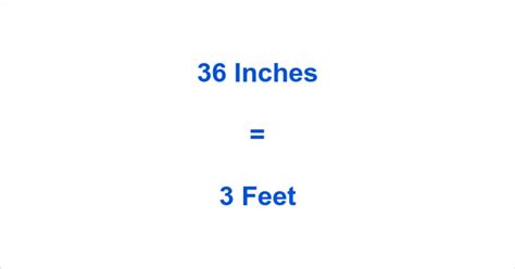 Convert 36 Inches To Feet 36 Inches In Feet How To Measure