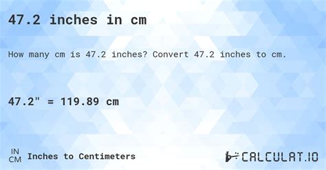 Convert 47 Inches To Cm 47 Inches In Cm How To Measure