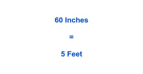 Convert 60 Inches To Feet 60 Inches In Feet How To Measure