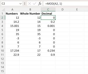 Convert Decimal To Whole Number In Excel