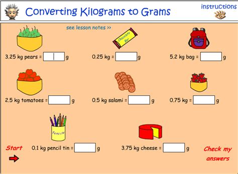 Converting Kilograms And Grams To Grams