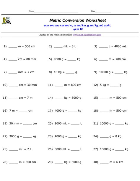Converting Metric Weights Kilograms And Grams Measurement Worksheets