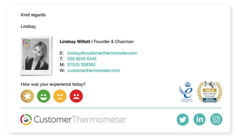 Cool Email Signatures 20 Examples From Customer Thermometer
