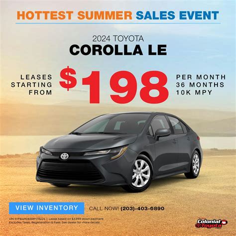 Top Reasons to Choose a Corolla Lease for Your Next Car
